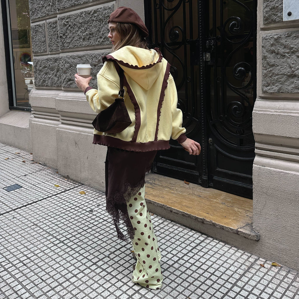 Butterfly jacket- Chocolate butter