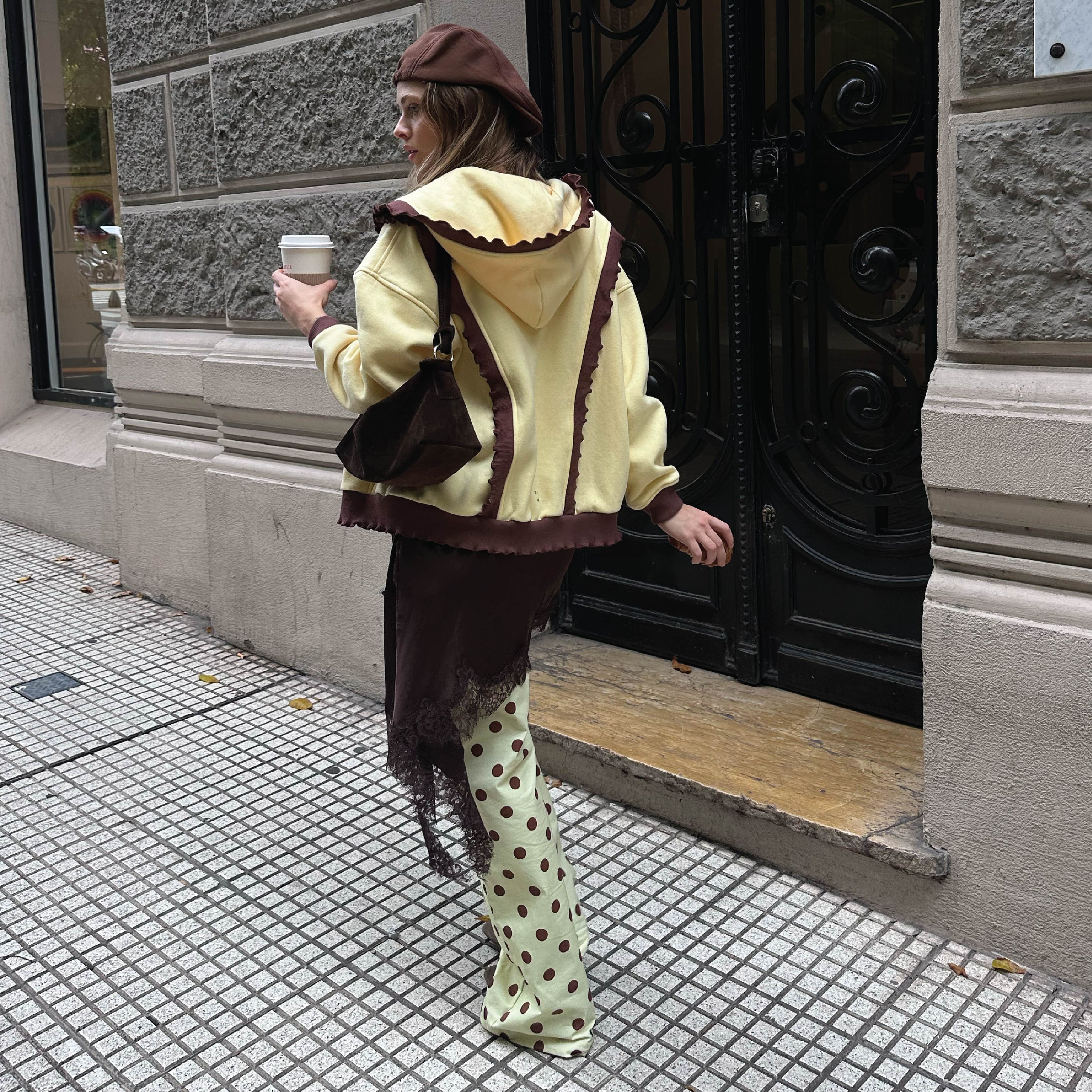 Butterfly jacket- Chocolate butter