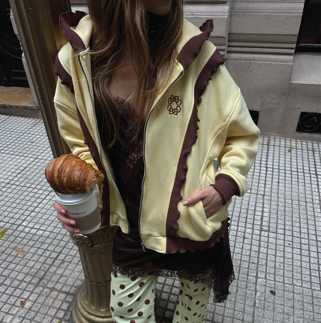 Butterfly jacket- Chocolate butter