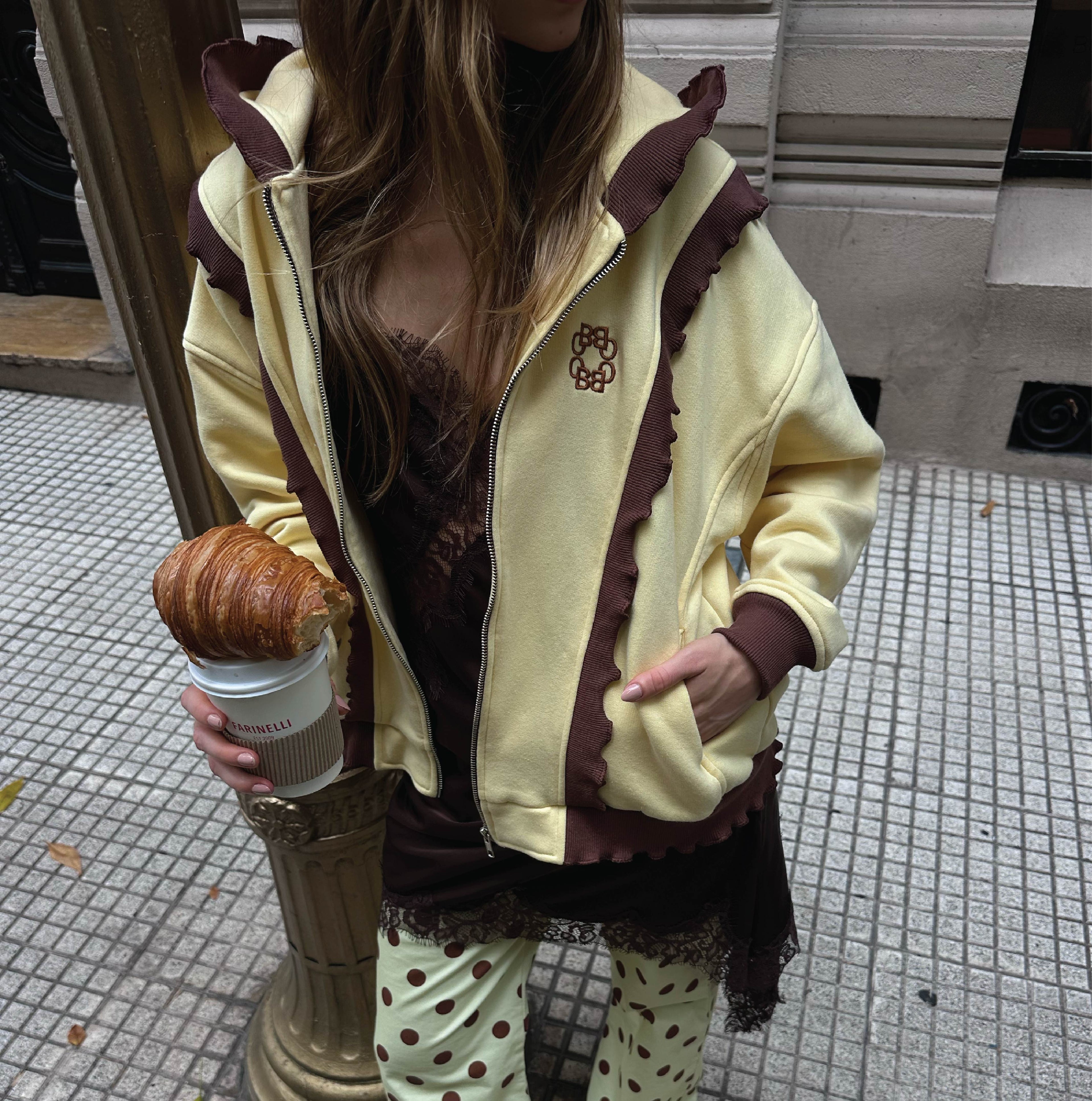 Butterfly jacket- Chocolate butter