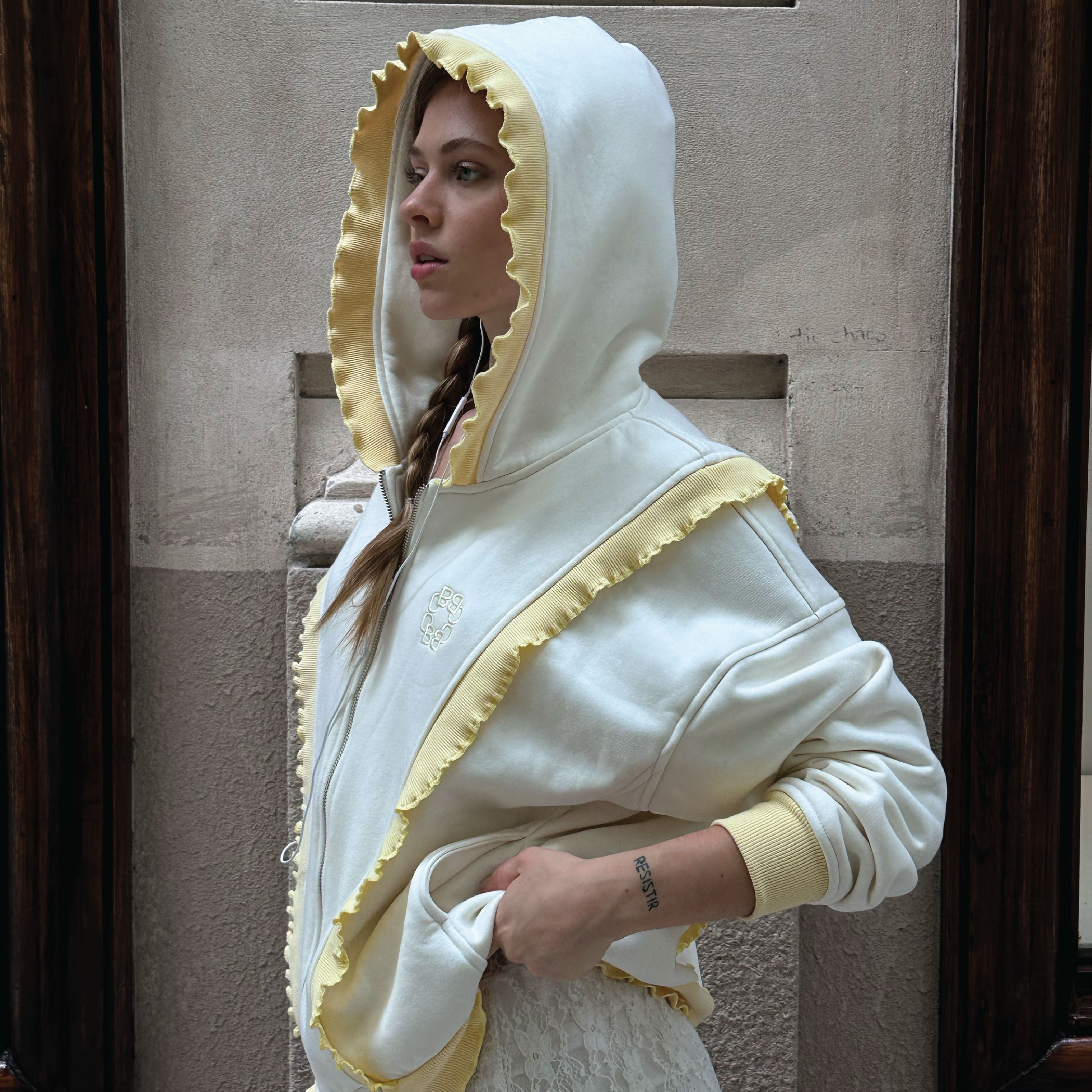 Butterfly jacket- Buttercream