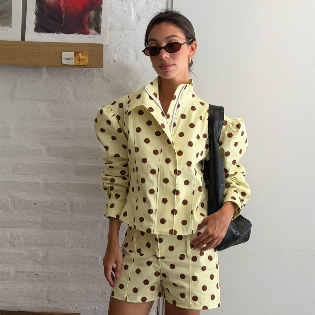 Polka dot jacket- Butter