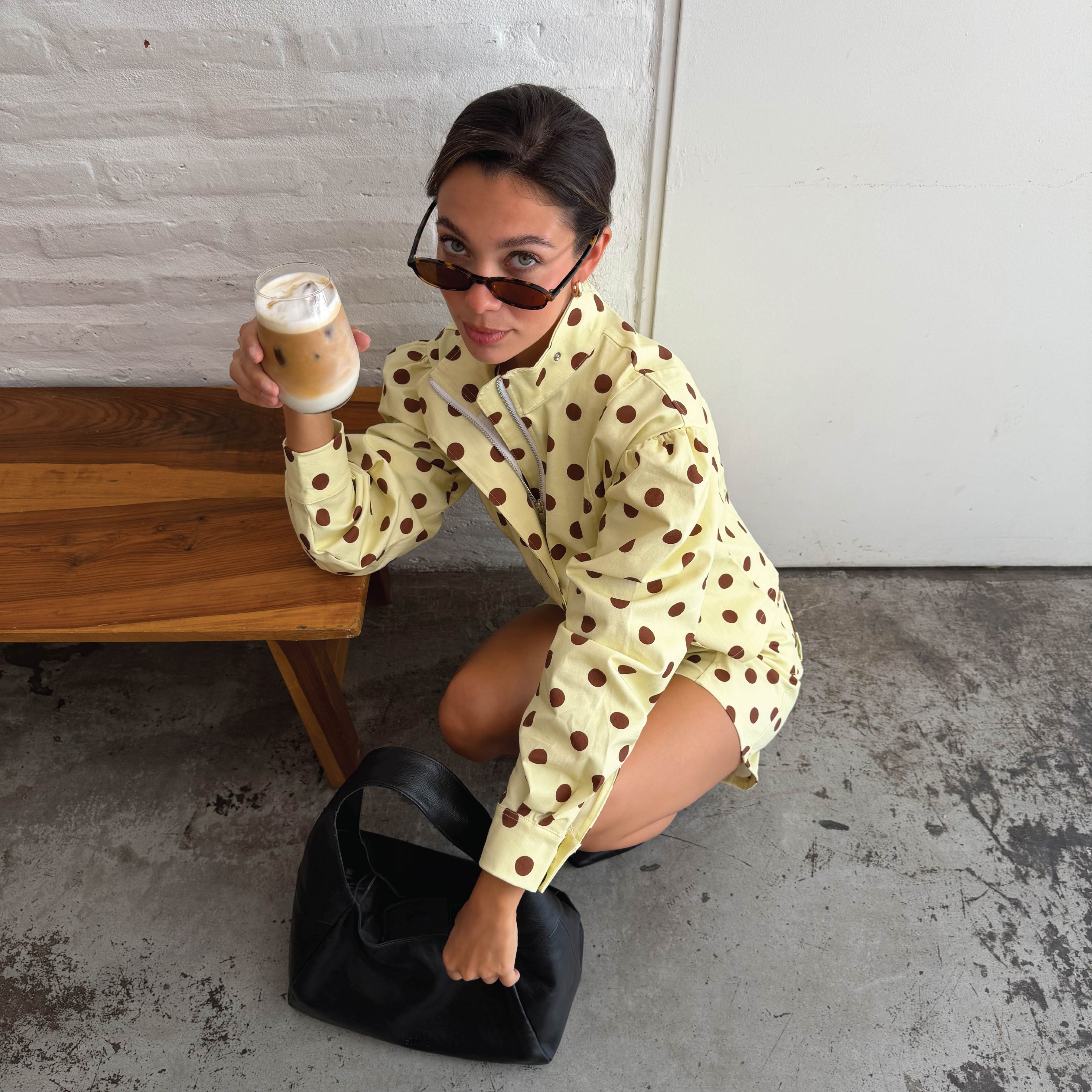 Polka dot jacket- Butter